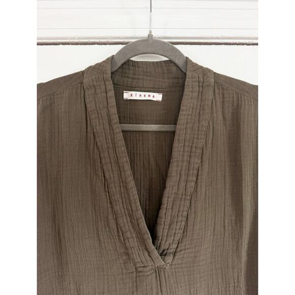 XIRENA AVERY TOP ARMY GREEN - Picture 5 of 6